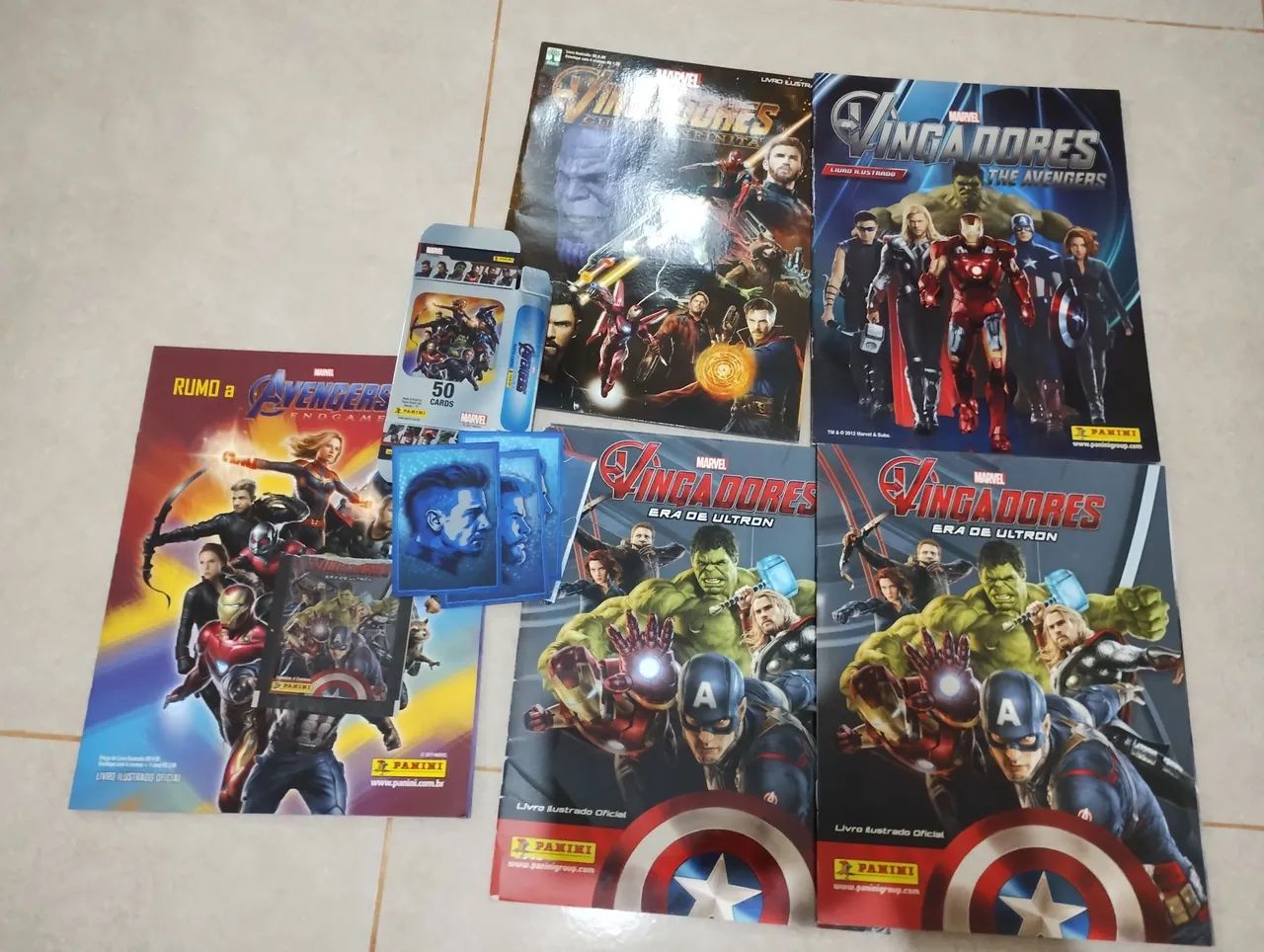 Lote álbuns dos vingadores- avengers 