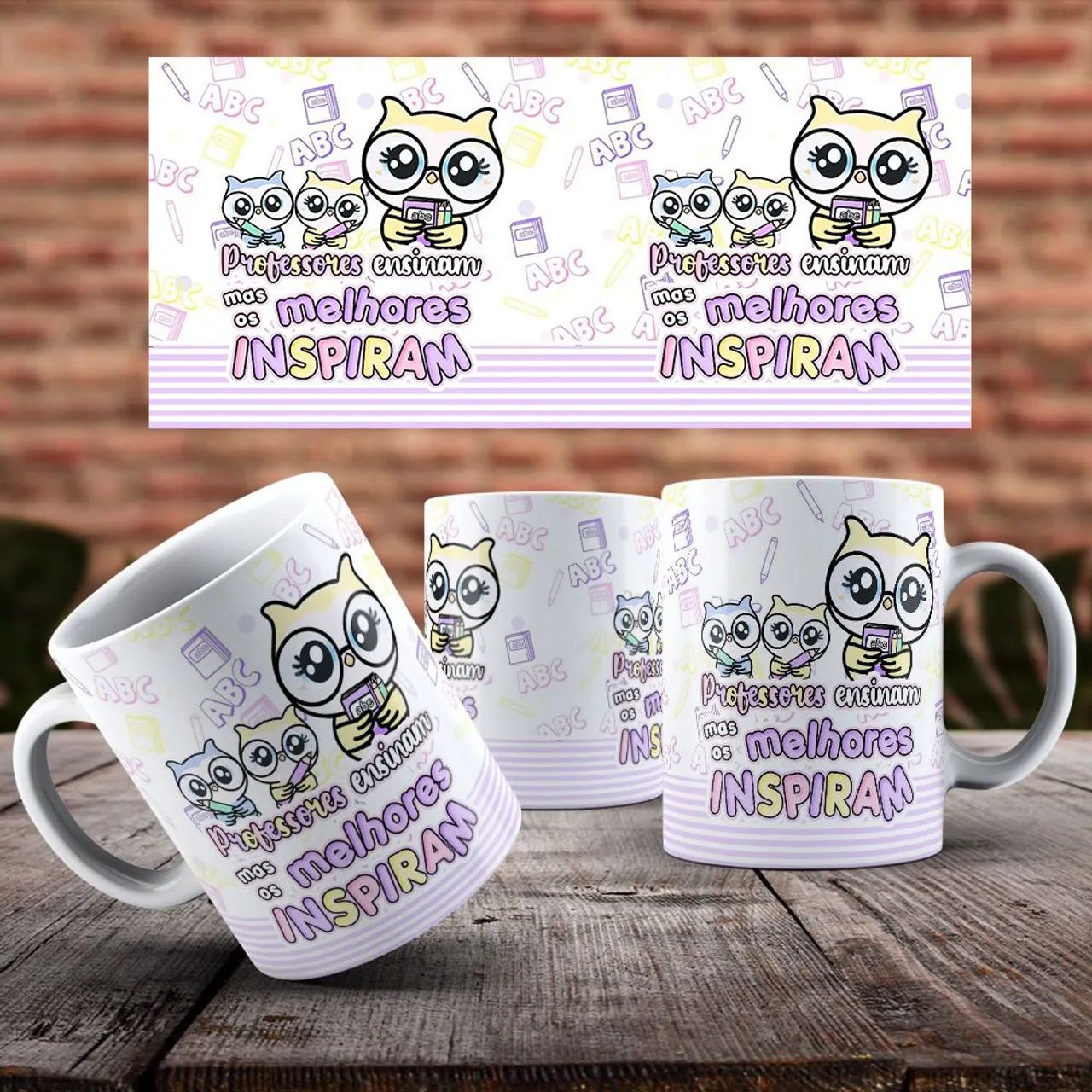 Caneca PROFESSOR corujinha - Foto 2
