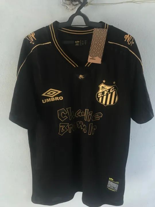 Camisa Santos charlie brown jr preta 2024 tamanho M
