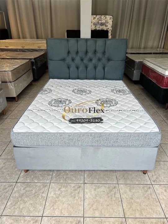 Cama box com colchão D33 pronta entrega  - Foto 2