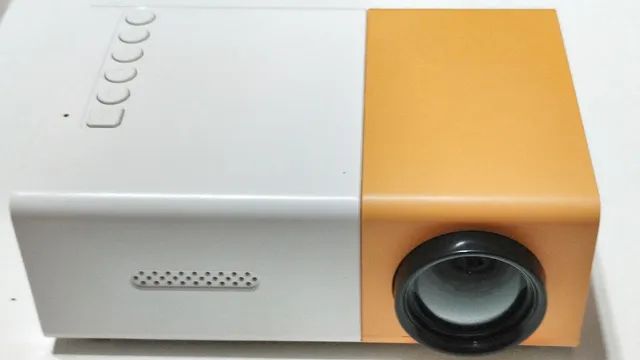 Mini Projetor Portátil Yg300 Amarelo 