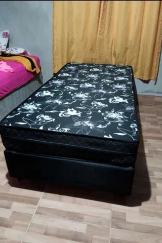 Cama box solteiro de espuma 