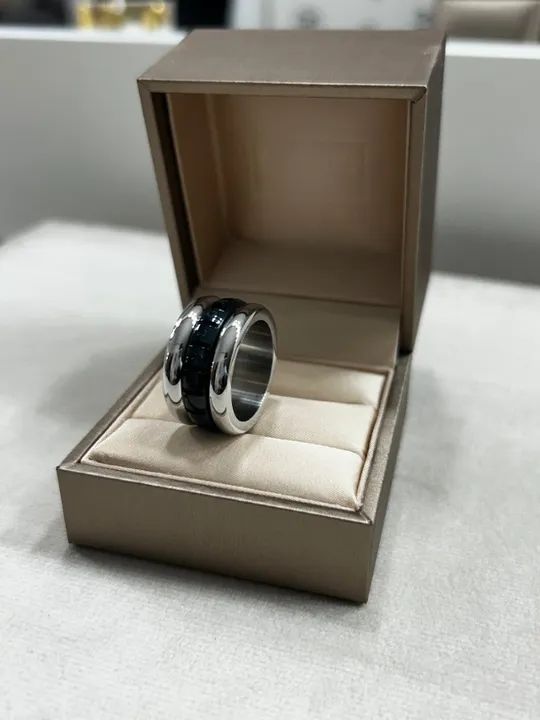 Anel aliança bvlgari modelo giratorio - Foto 5