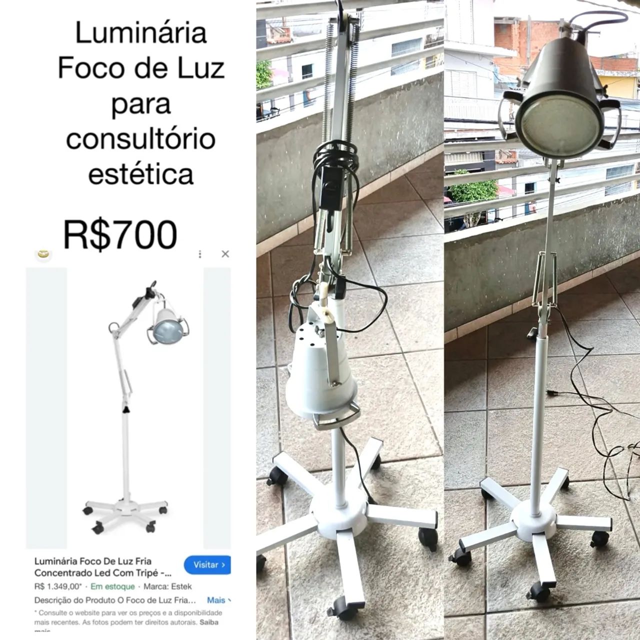 Luminária Odontológica com Base Móvel