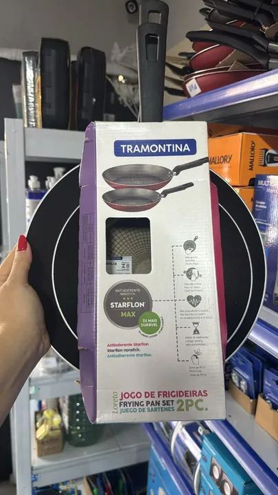 Kit 2 frigideiras profissionais tramontina loreto lacradas