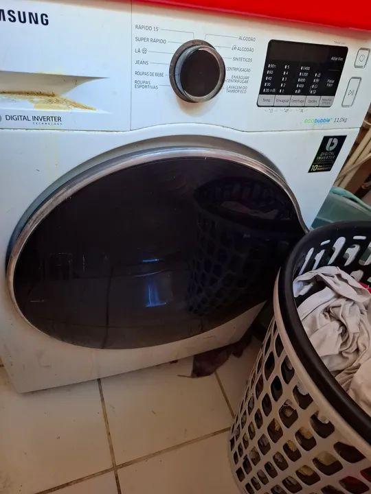 Máquina de Lavar Samsung 11kg com defeito - Digital Inverter - 11kg