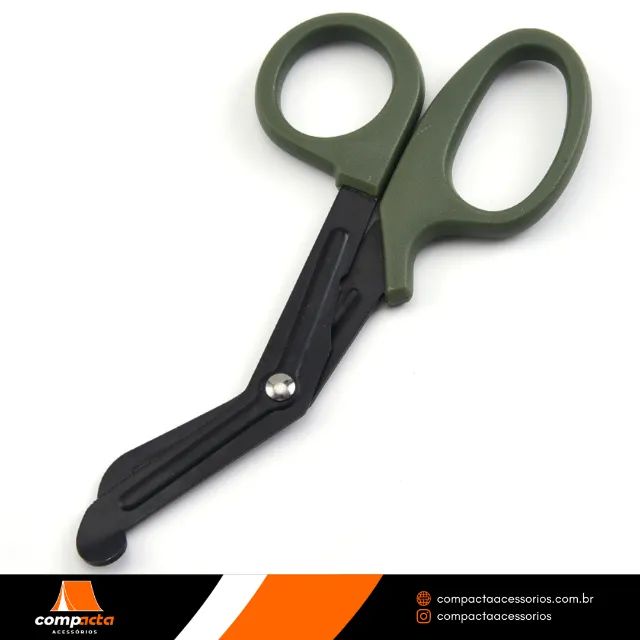 Tesoura ponta romba para primeiros socorros - Foto 2