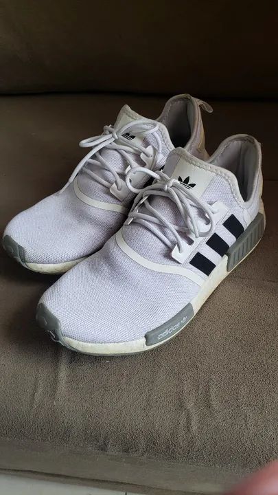 PRA SAIR HOJE TENIS ADIDAS NMD R1 BRANCO ORIGINAL USADO SUPER CONFORTAVEL. Calcados Ipanema Rio de Janeiro 1345291997 OLX