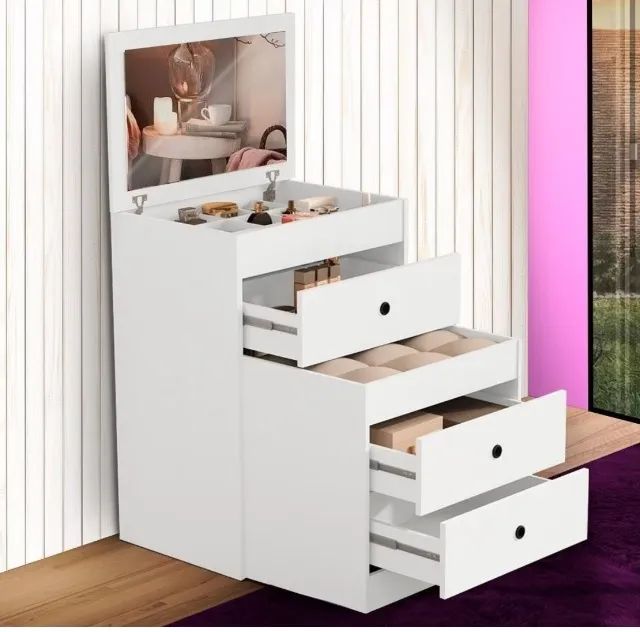 Mesa com banco interno - Cômoda - Penteadeira - Foto 4