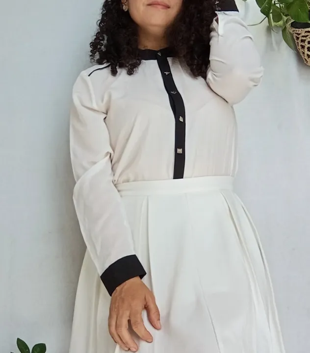Brechó - Camisa Social Feminina Manga Longa