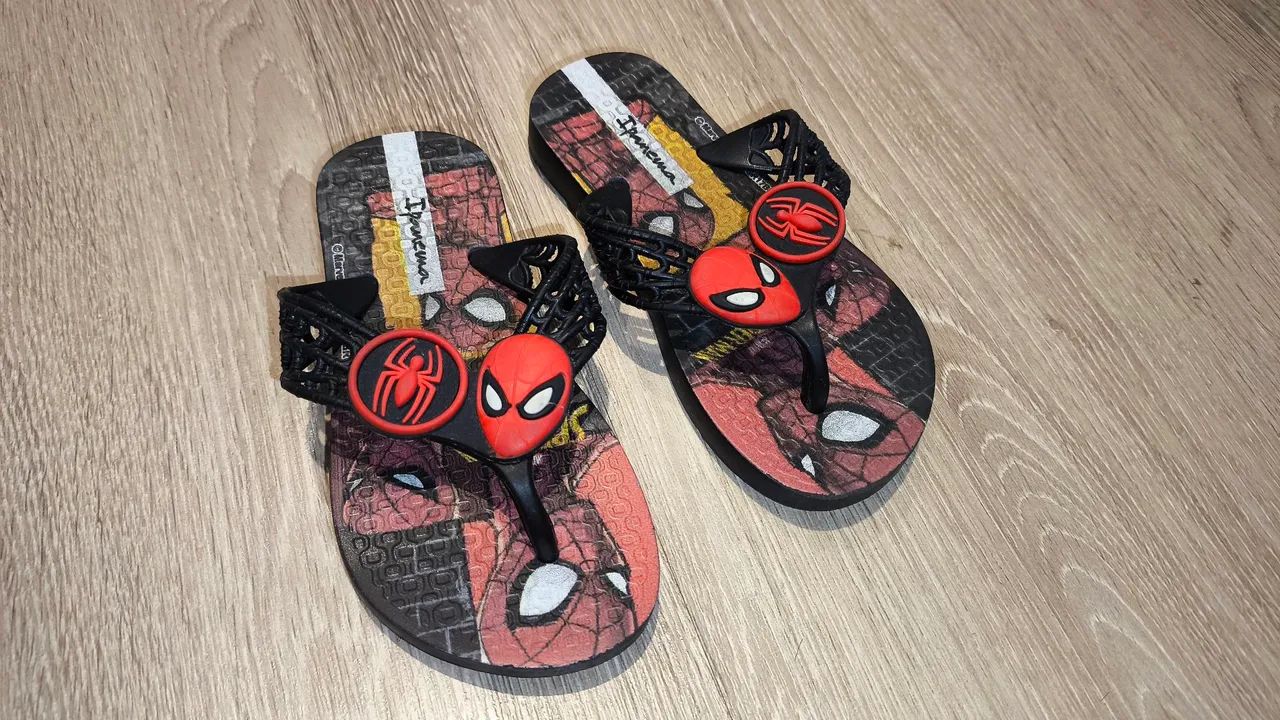 Chinelo Infantil Havaianas Homem Aranha - Tamanho 23 24