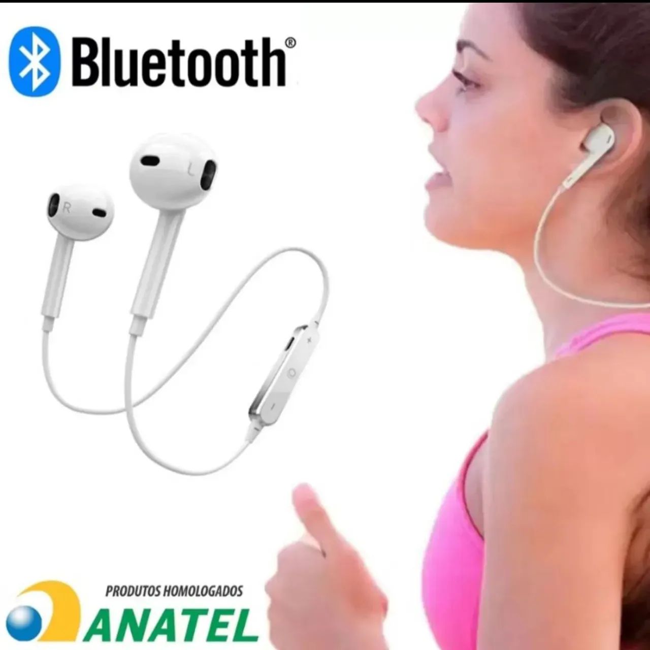 Fone de ouvido Bluetooth S6 Altomex