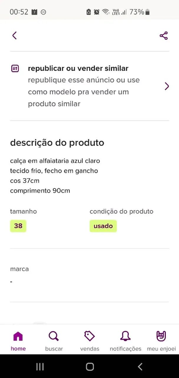 Calça social feminina azul - Foto 5