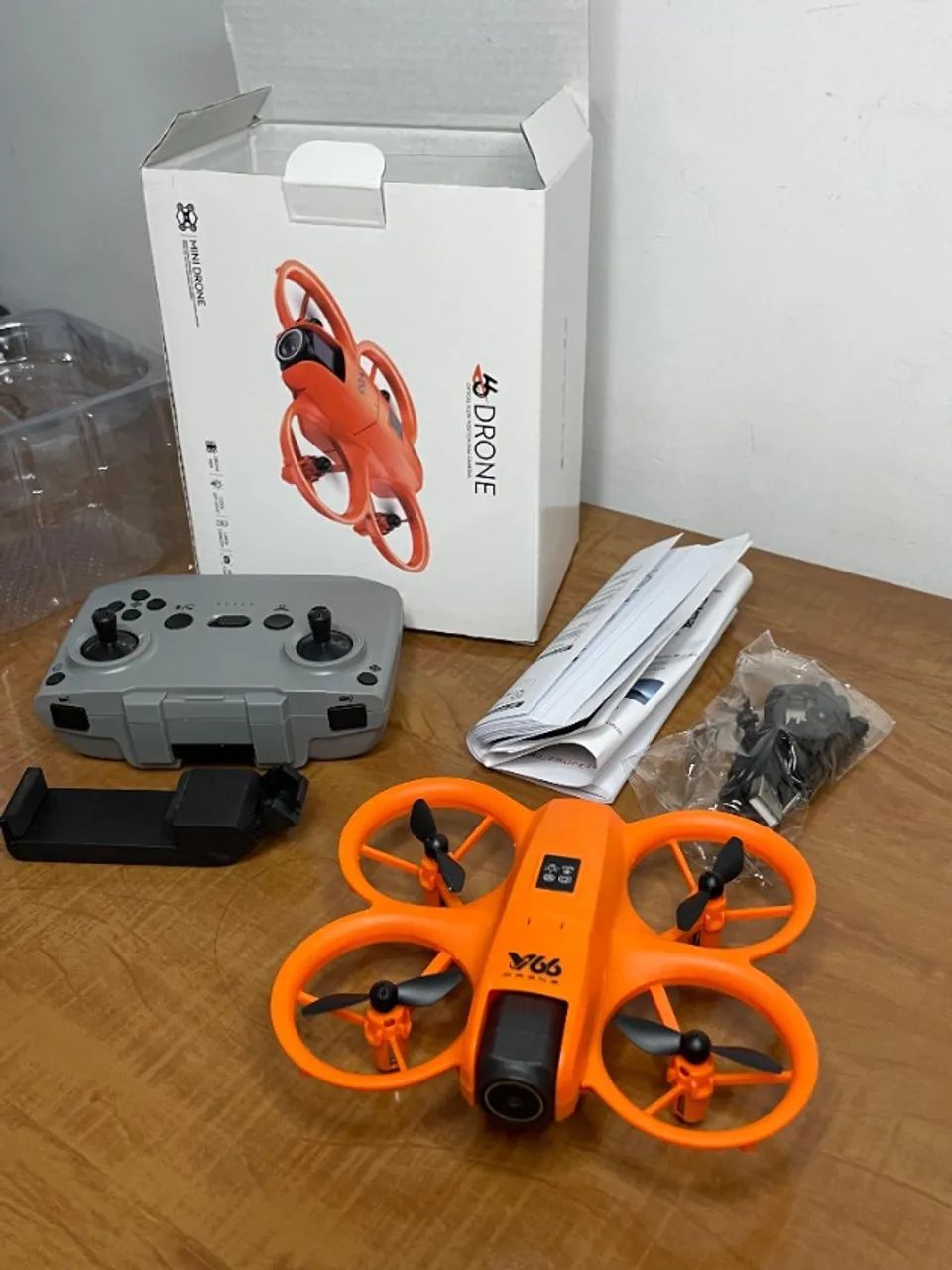 Mini Drone V66 6K Dobrável com Câmera - Portátil, Fácil de Usar e Perfeito para Presente! - Foto 3