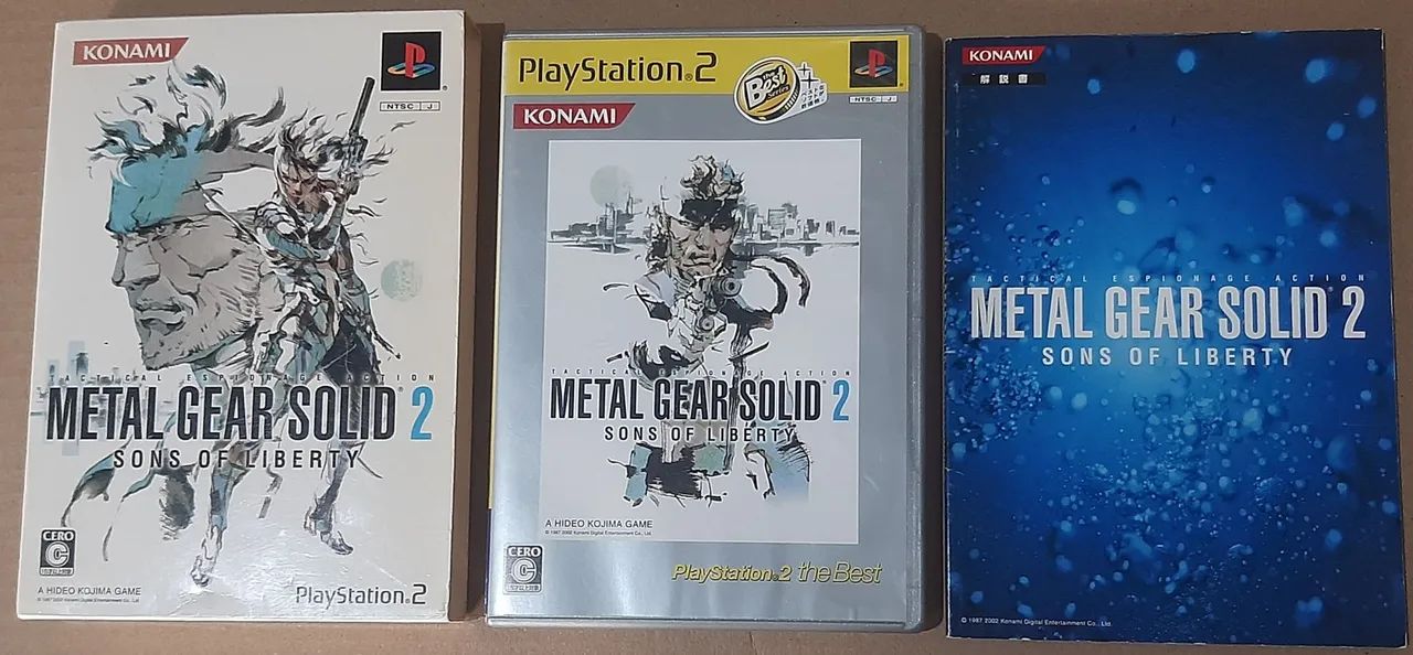 Jogo de ps2 metal gear solid 2 sons of liberty
