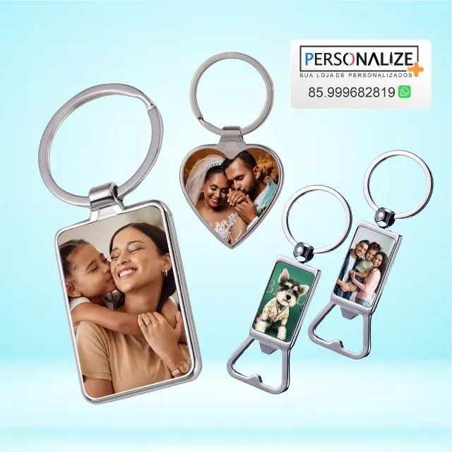 Chaveiros personalizados com foto