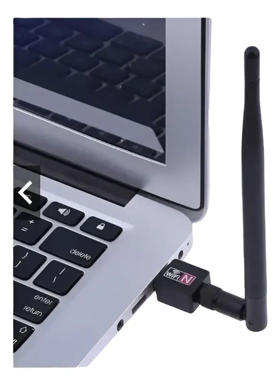 Adaptador Wireless 300mbps Antena Usb 2.0 Wi-fi 2.4ghz - Foto 4