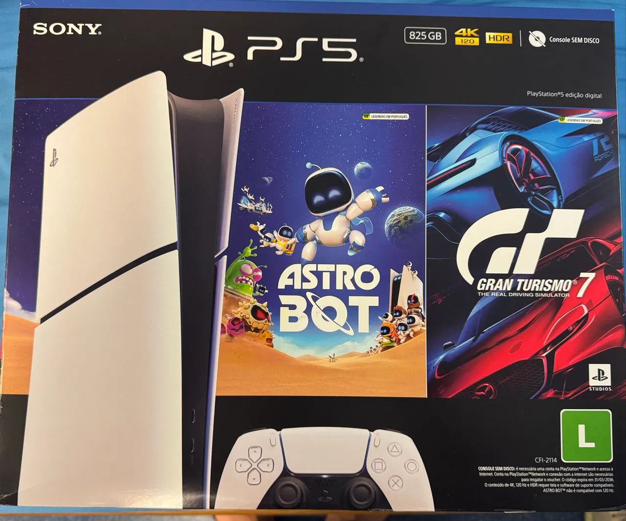 Console Playstation®5 Slim Digital -  Lacrado Caixa 