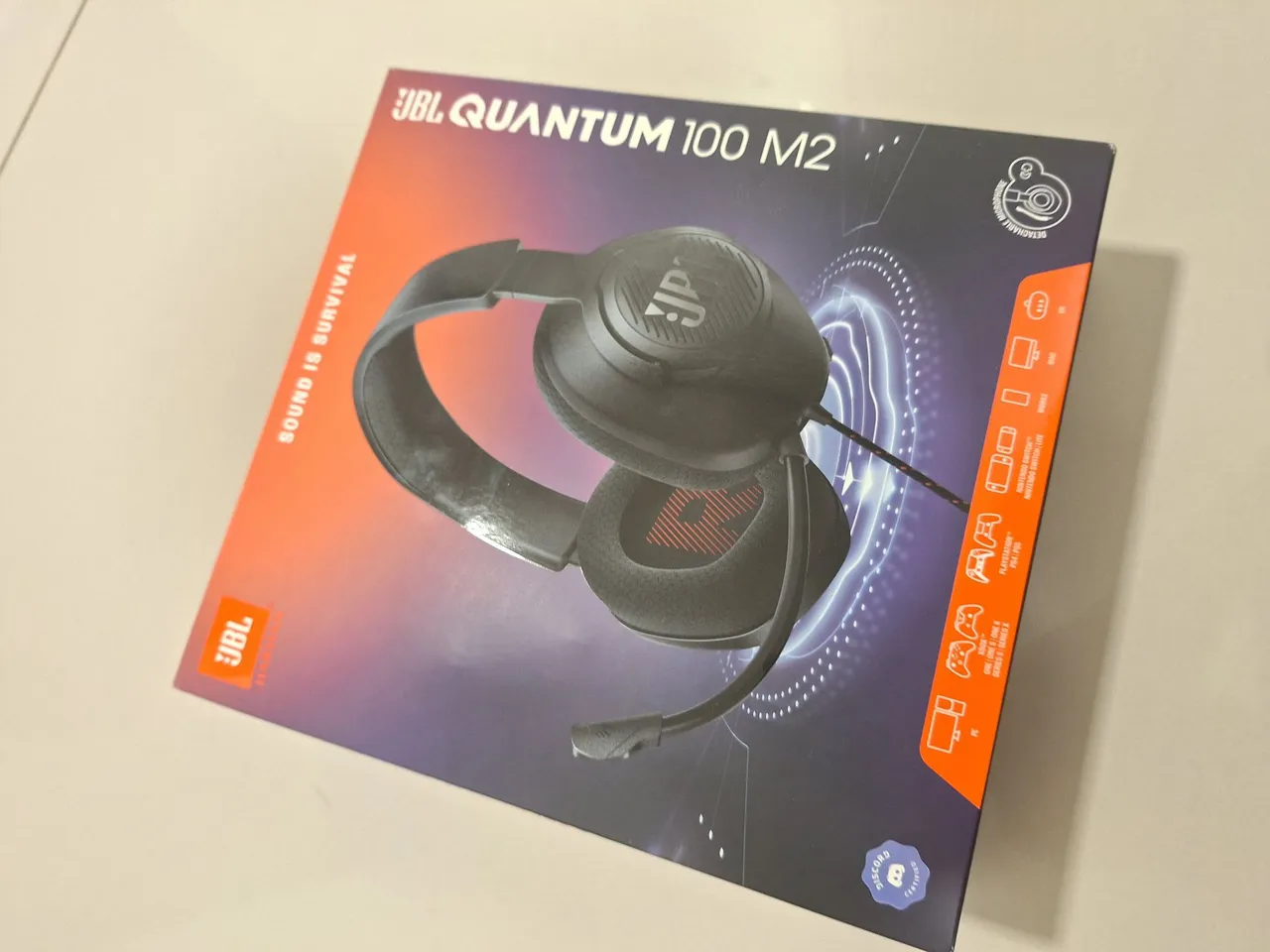Fone de ouvido JBL Quantum 100 M2 - Novo