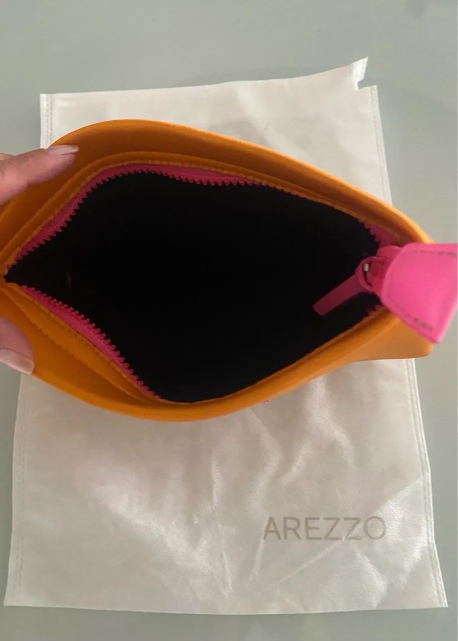 Necessaire Arezzo Laranja Original nova  - Foto 2