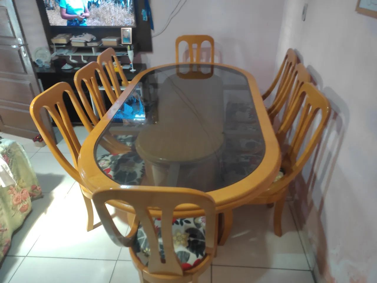 Mesa de jantar de 8 cadeiras 64842834661121124