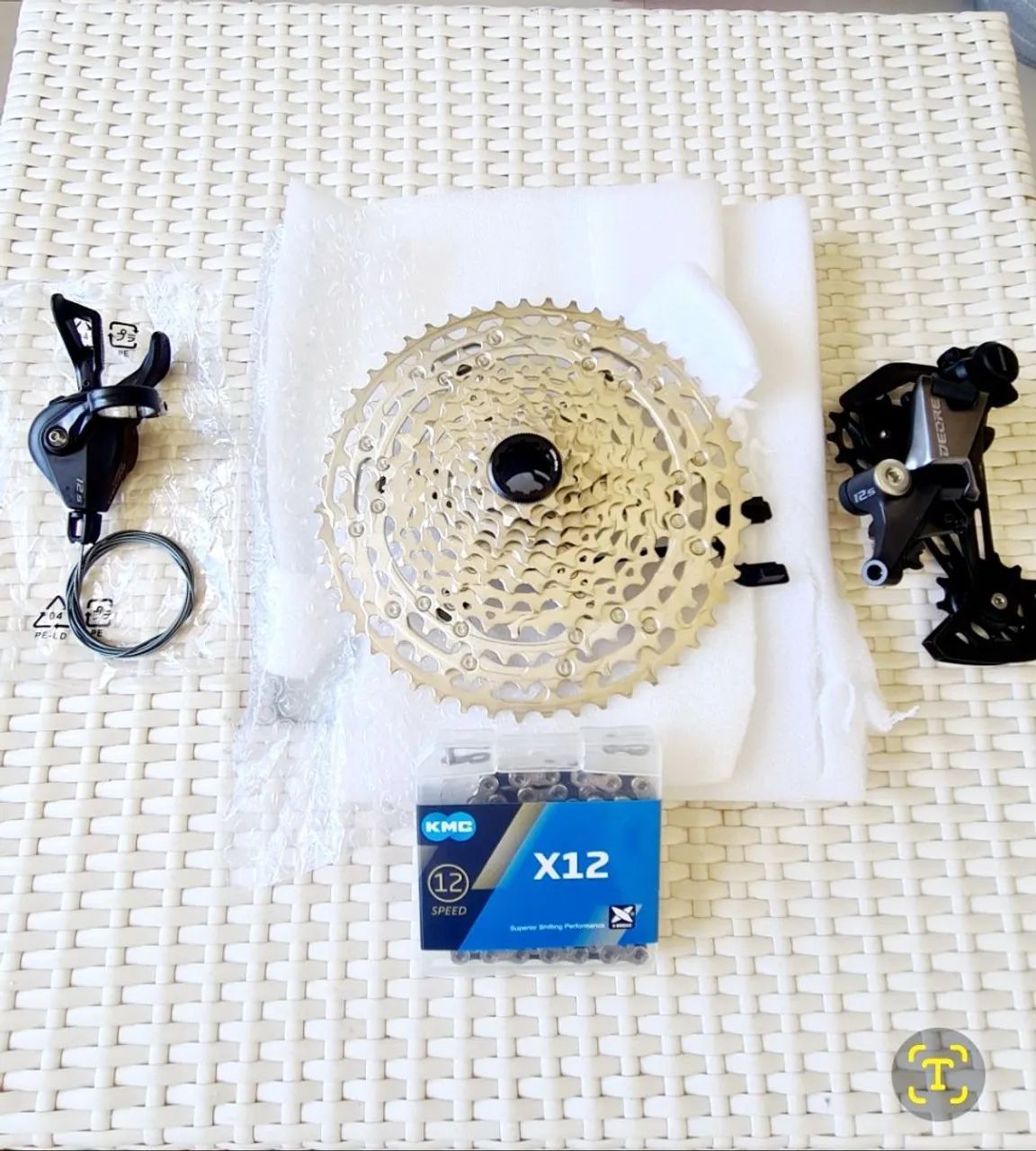 Kit Cambio Shimano Deore 12v + Corrente KMC X12