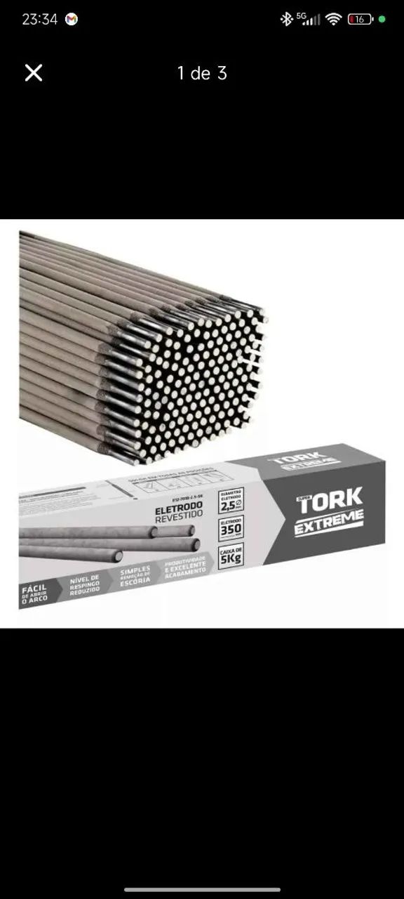 Eletrodo Revestido Tork Extreme 5kg Ótimo custo e benefício - Foto 5