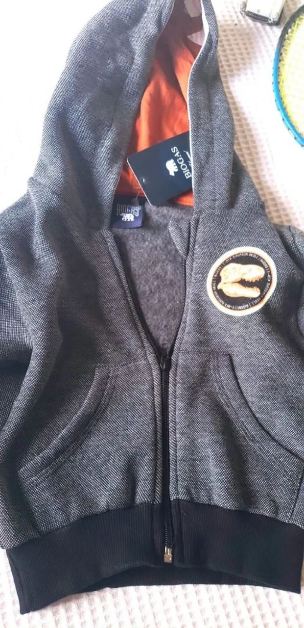 Casaco de Moletom veste até 18 meses até 12 kls. - Foto 4