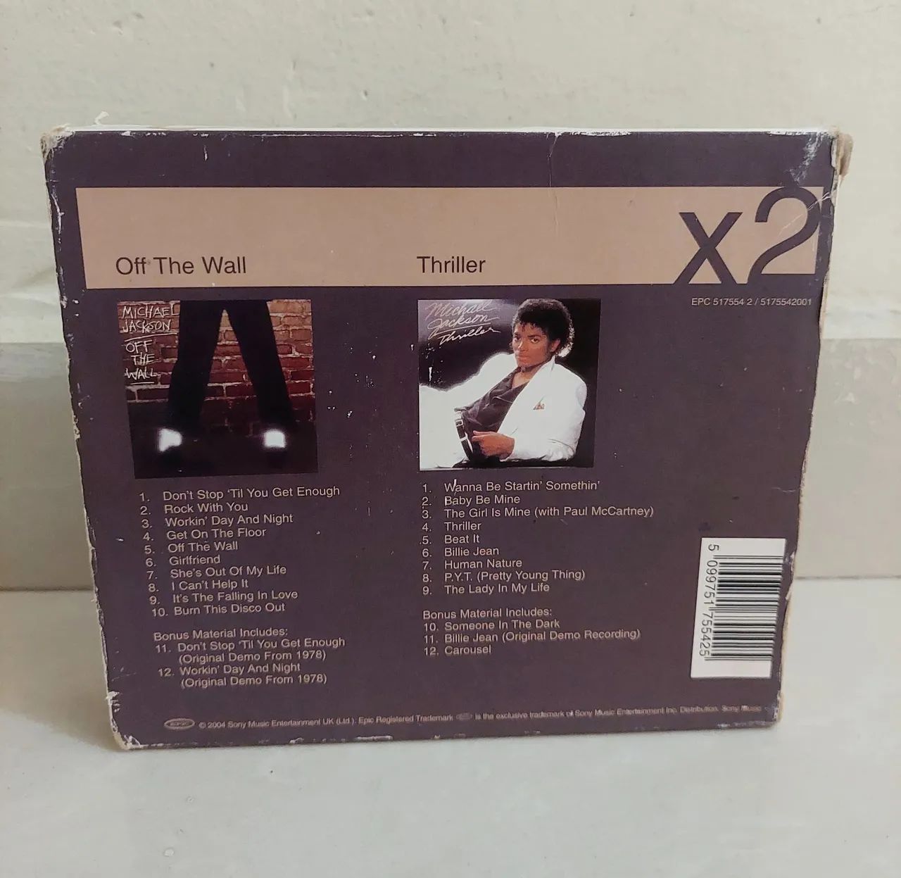 Box CD Michael Jackson Thriller e Off The Wall  Original  - Foto 2