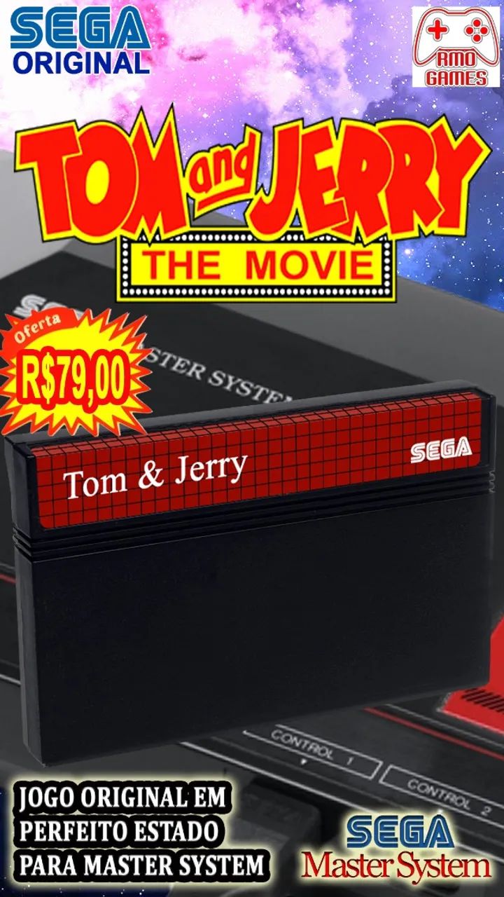 Tom and Jerry: The Movie - Master System (Raro e Testado!)