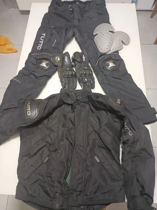 Conjunto de Motociclista - Jaqueta, Calça e luva - Foto 2