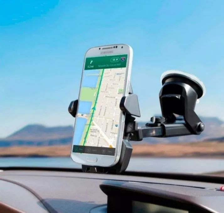 Suporte Celular Veicular Carro Gps Ventosa Painel Vidro 360° - Foto 2