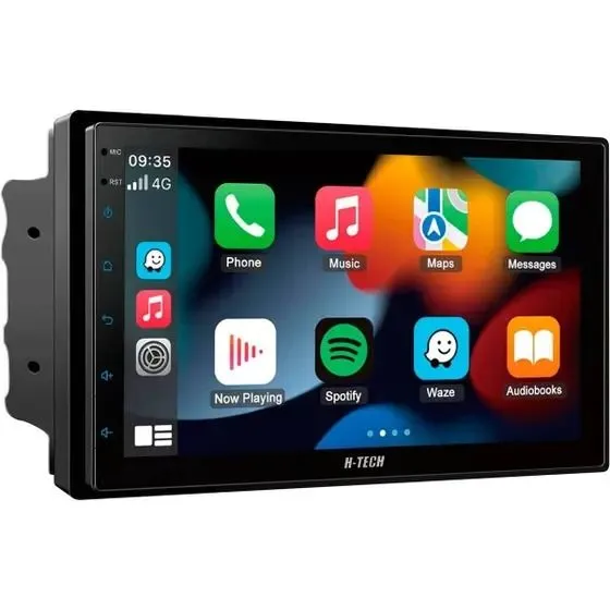 Central Multimidia 7pol QLED QuadCore 2GB 64GB Android Carplay Android Auto - H-Tech