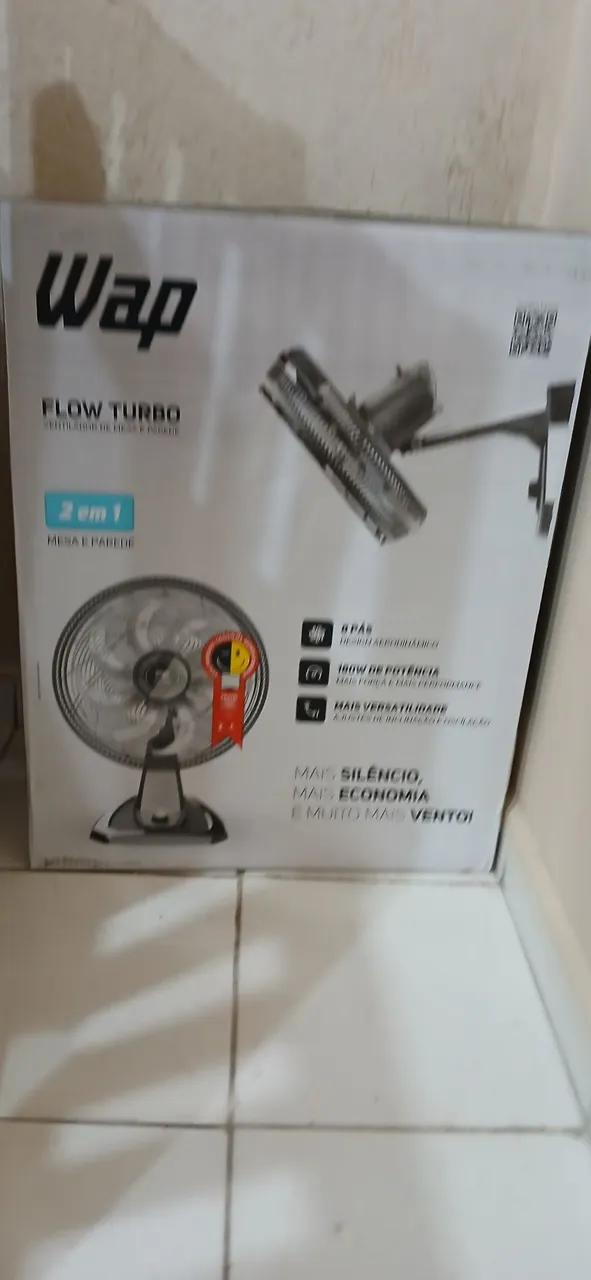 Ventilador de Mesa/Parede Wap Flow Turbo 2 em 1