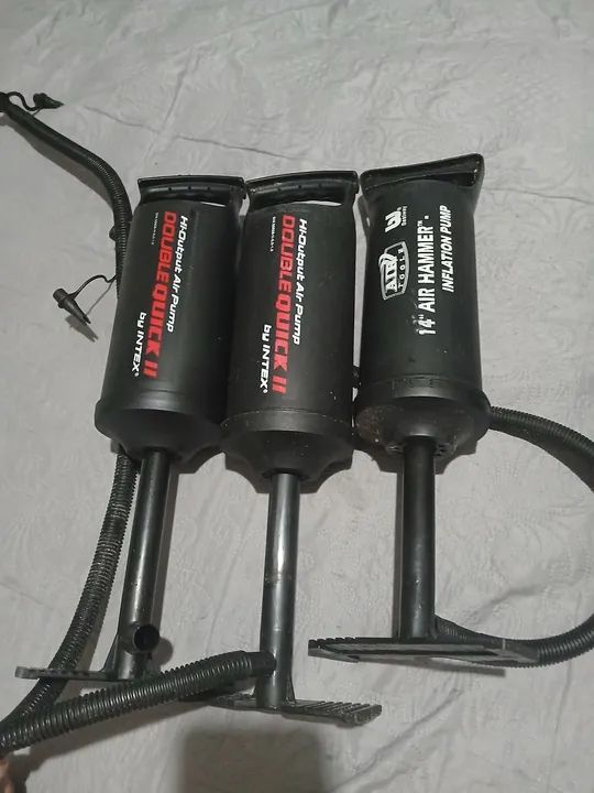 Bombas para colchões Infláveis para Piscina - Bomba de Ar Manual - Kit Completo