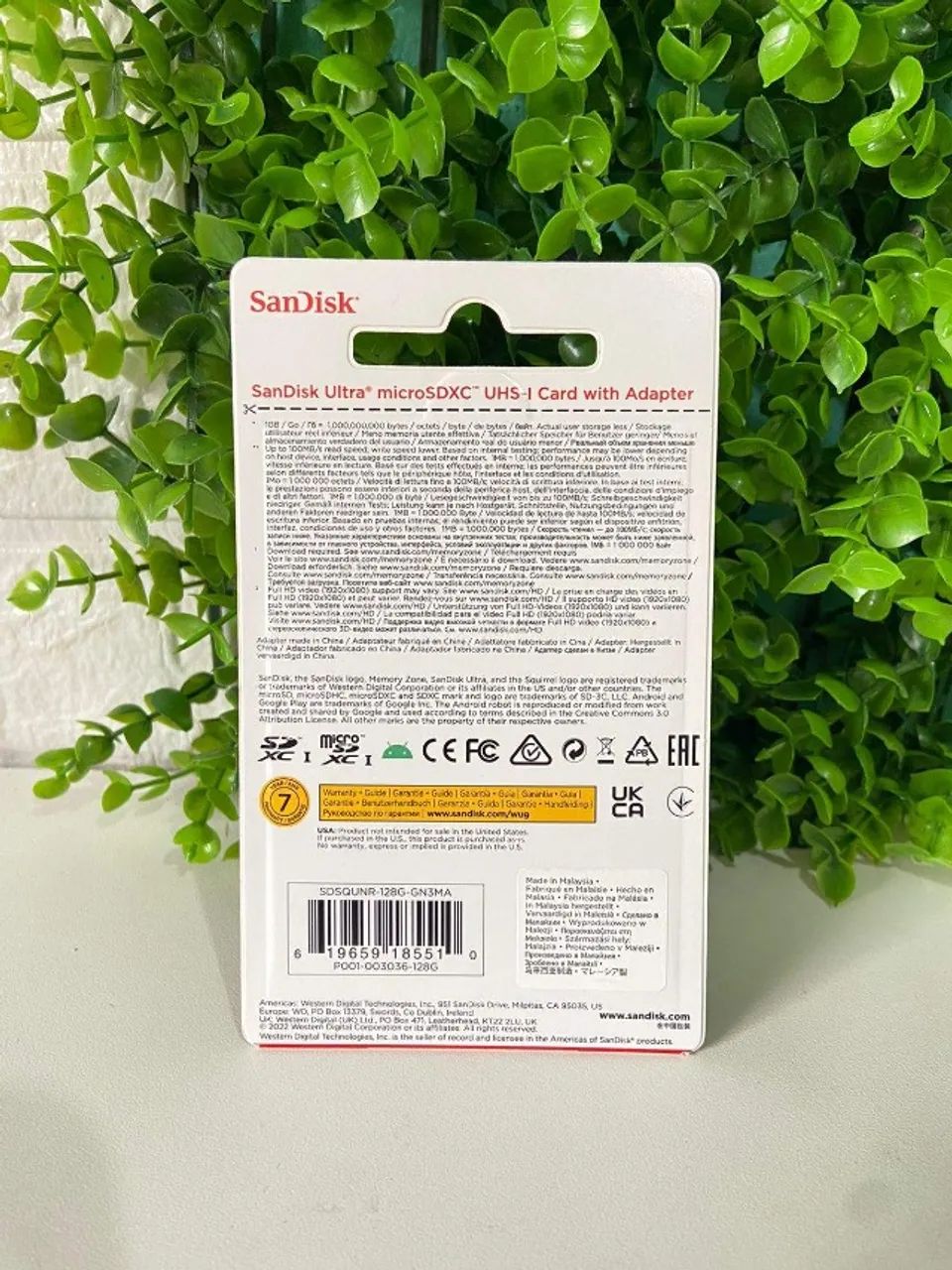 Cartão Micro SD SanDisk Ultra, 128GB, Class 10, ORIGINAL - Foto 2