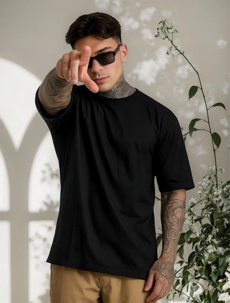 Camisa Oversized lisa - Foto 4