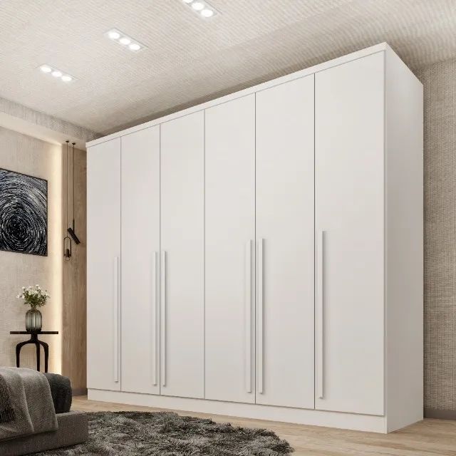 Roupeiro Casal 6 Portas 8 Gavetas Internas 2.70M. Produtos Novos Direto da Fábrica. - Foto 3