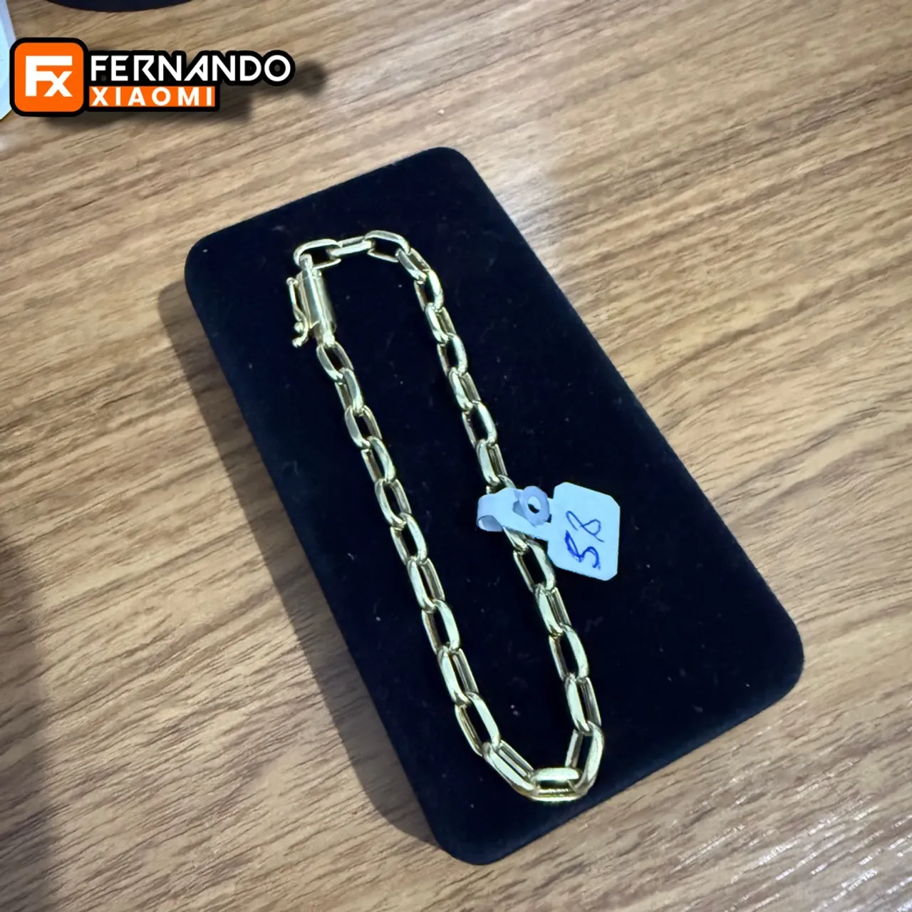 Pulseira ouro 18k 750 5.8g