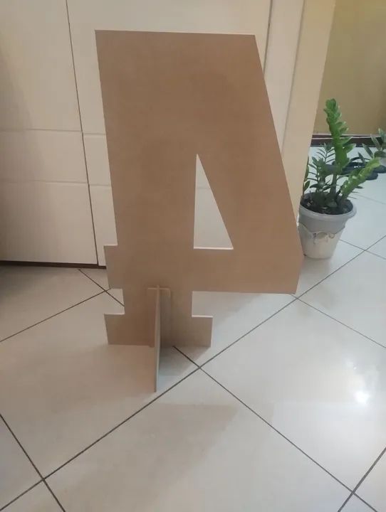 Número 4 em MDF - Foto 2
