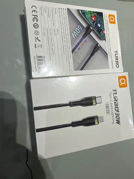 Cabo USB-C Turbo 60W - Carregamento Rápido - Foto 2