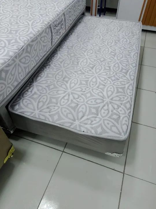 Bibox Solteiro Molas Ensacadas Carmélia/ Lavanda - Foto 3