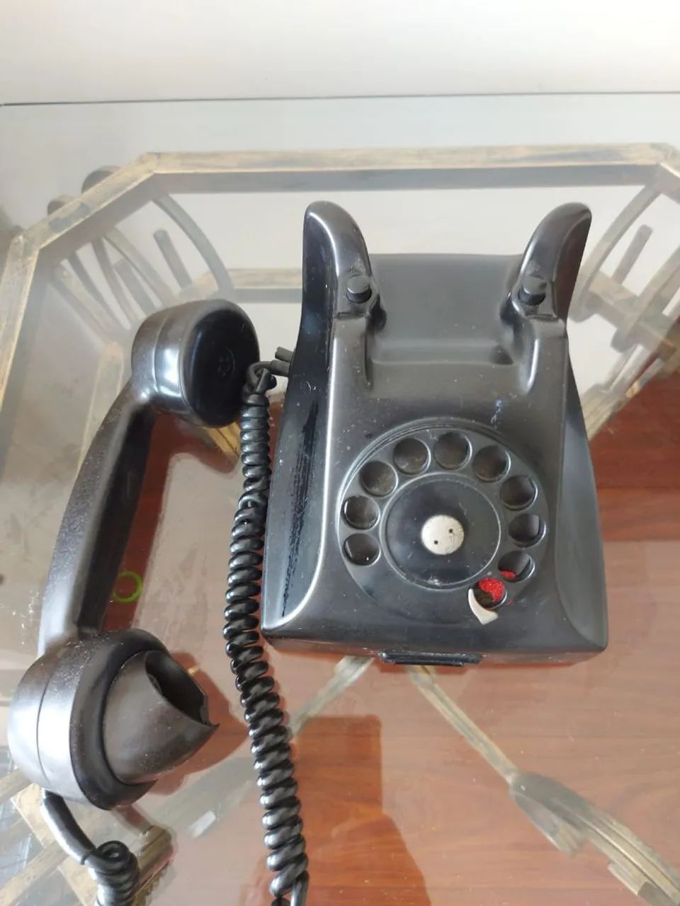 Telefone Fixo Vintage Preto - Foto 3