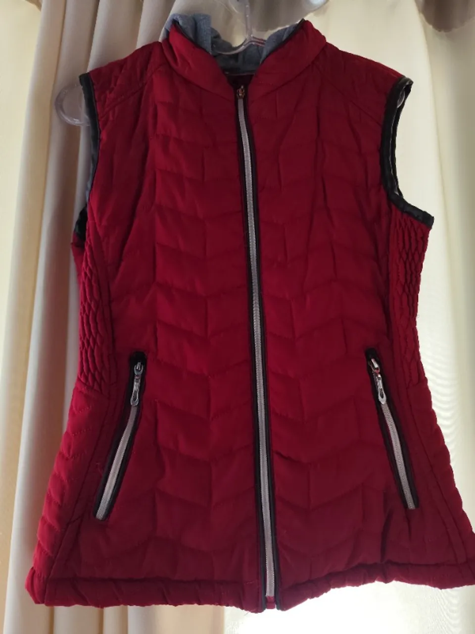 Colete vermelho feminino frio inverno unissex