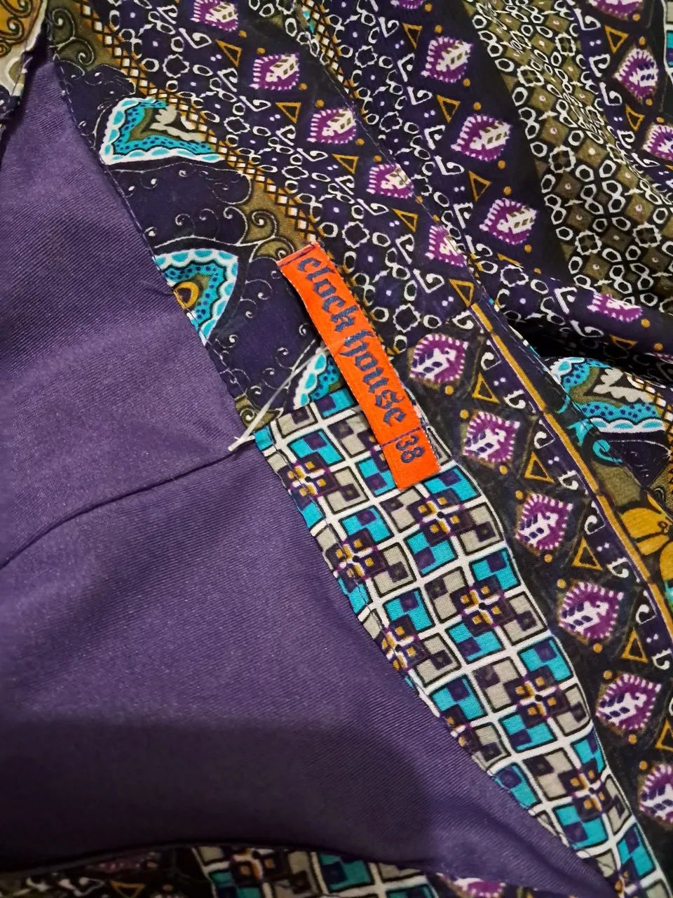 Vestido estampado manga longa - Foto 2