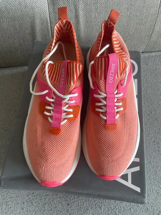 Tênis Arezzo Rosa/Laranja 38