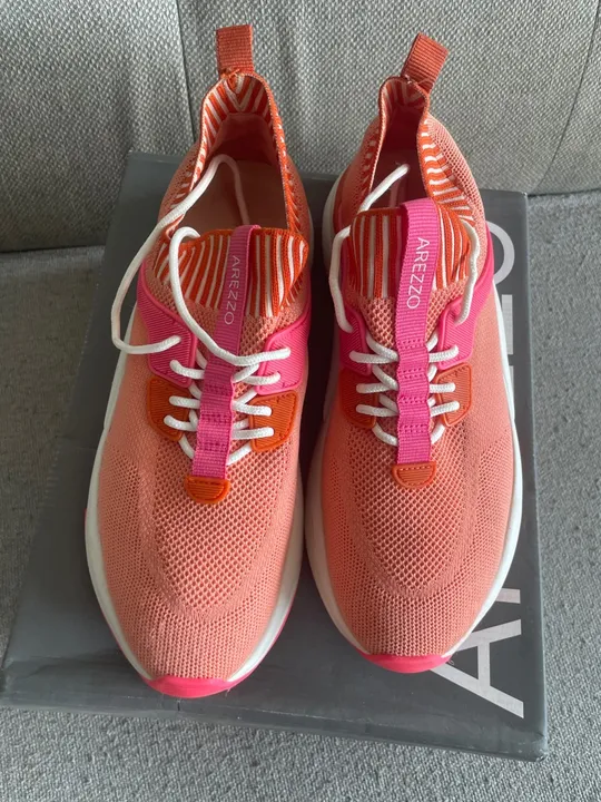 Tênis Arezzo Rosa/Laranja 38