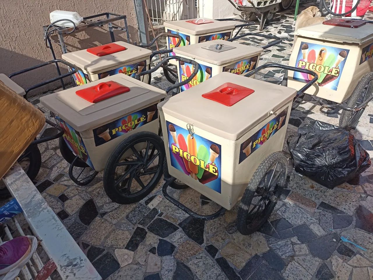 Conjunto de Carrinhos de Sorvete, Picolé  - Foto 4