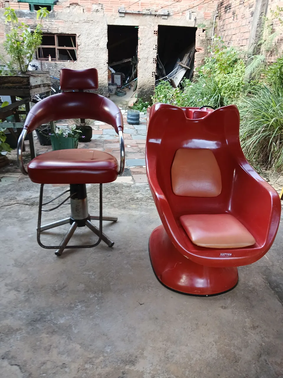 Conjunto de cadeiras para salão de beleza