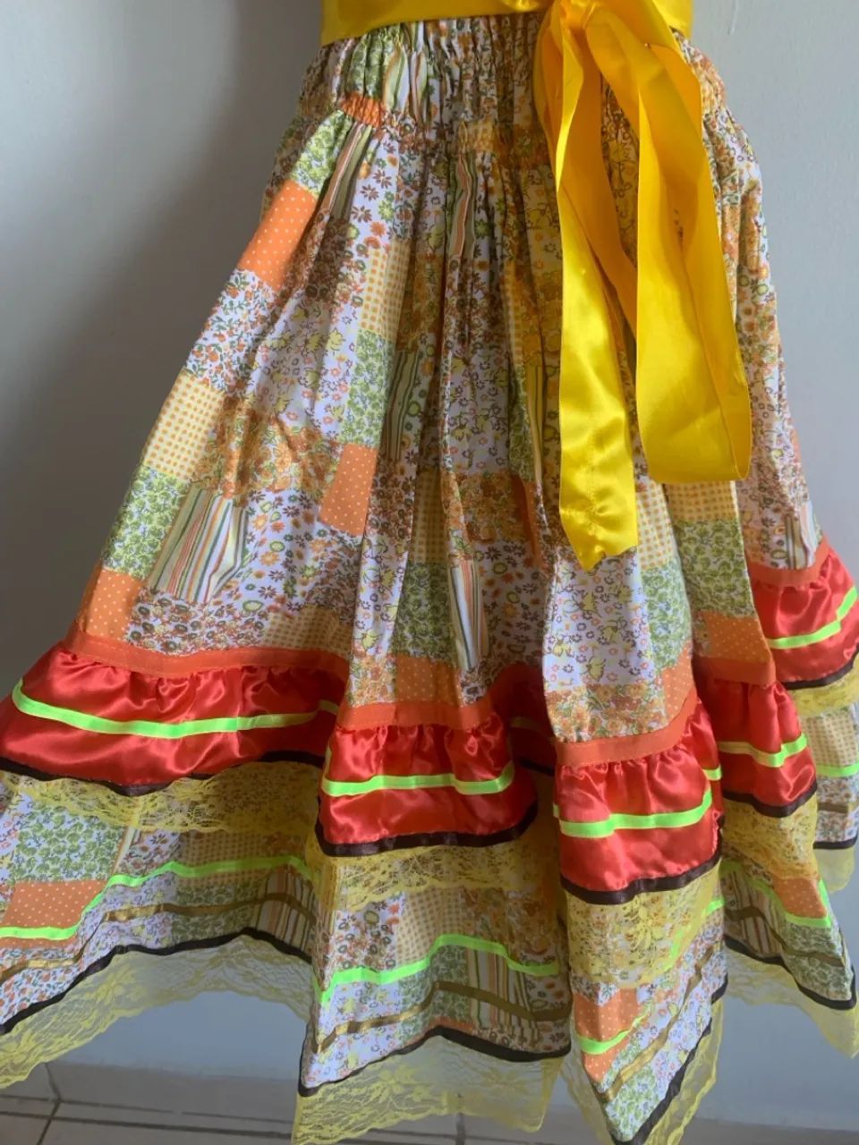 Vestido festa junina / caipira adulto TAM G - Foto 4